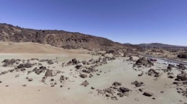 Santiago del Teide, hava görünümünü Tenerife, Santa Cruz de Tenerife, Kanarya Adaları, İspanya ilinin ada. Video