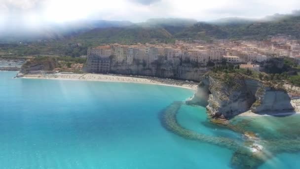 Csodálatos Természet Tropea Coast Calabria Olaszország Videóinak — Stock videók