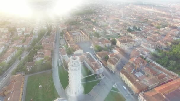 Vista Aerea Panoramica Piazza Dei Miracoli Pisa Video — Video Stock