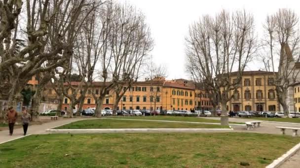 Santa Caterina Alessandria Uma Igreja Gótica Católica Pisa Região Toscana — Vídeo de Stock