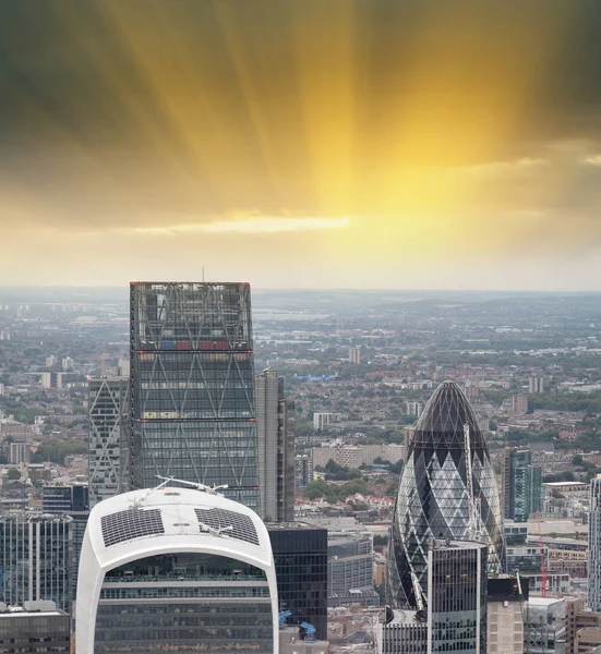 Flygfoto Över Londons Skyline — Stockfoto