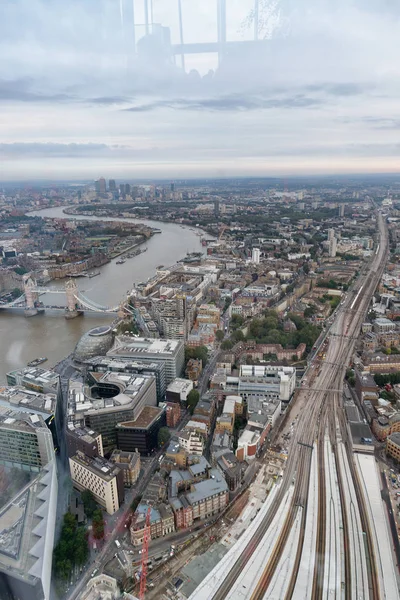 Letecký Pohled Londýnské Panorama — Stock fotografie