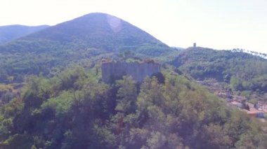 kale kalıntıları, video havadan görünümü 