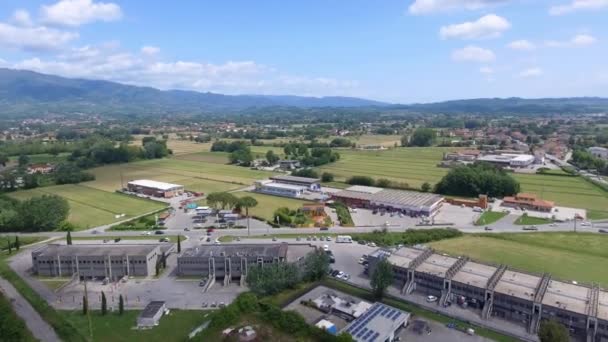 Vista aérea do campo de Lucca, Toscana — Vídeo de Stock