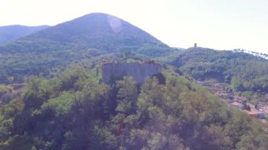 kale kalıntıları, video havadan görünümü 