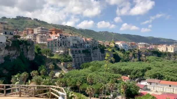 Vista Aérea Del Puente Costa Calabria Italia Vídeo — Vídeos de Stock