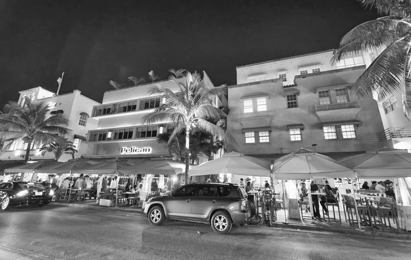 Miami Februar 2016 Touristen Meer Fahren Einer Wunderschönen Winternacht Der — Stockfoto