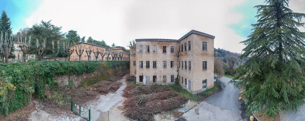Volterra Itália Bela Vista Panorâmica Aérea Edifícios Antigos Abandonados — Fotografia de Stock