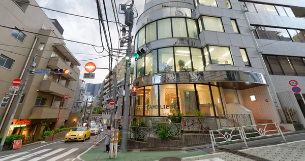 Tokyo Japan Juni 2016 Städtische Gebäude Shibuya Distrikt Tokio Zieht — Stockfoto
