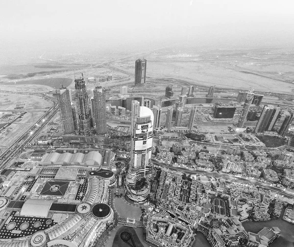 Dubai Ηνωμένα Αραβικά Εμιράτα Δεκεμβρίου 2016 Νύχτα Αεροφωτογραφία Των Κτιρίων — Φωτογραφία Αρχείου