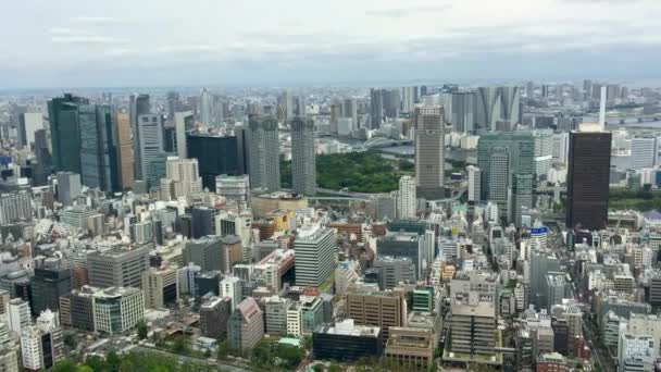 Tokyo May 2016 Aerial View City Skyline Shinjuku Tokyo Attracts — Stock Video