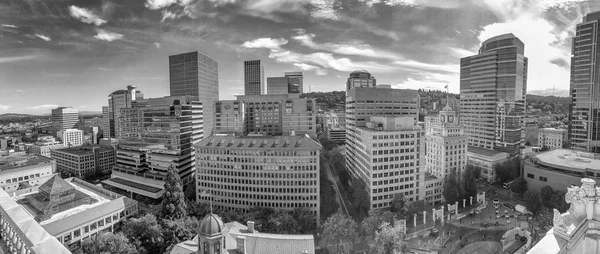 Vista Panorâmica Cidade Aérea Portland Oregon — Fotografia de Stock