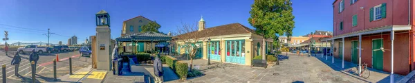 New Orleans Februari 2016 Turister Njuta Stadsutsikt Vid Solnedgången New — Stockfoto