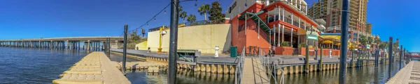 Destin Febrero 2016 Hermosa Vista Panorámica Del Paseo Marítimo Ciudad — Foto de Stock