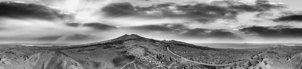 Панорамный Вид Вулкан Тейде Сумерках Острове Тенерифе Испания — стоковое фото