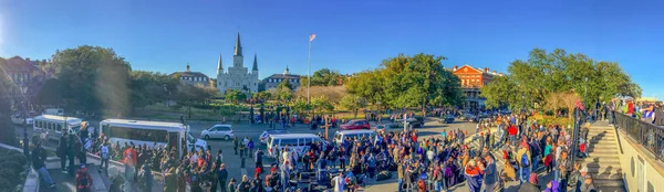 New Orleans Februari 2016 Toeristen Genieten Uitzicht Stad Bij Zonsondergang — Stockfoto