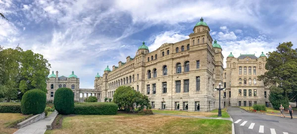 Victoria Canada Augustus 2017 Parlementsgebouw Een Mooie Zomerdag Victoria Belangrijkste — Stockfoto