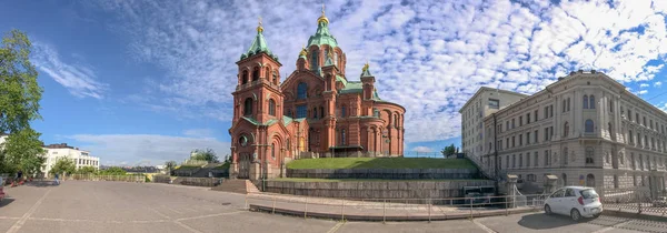 Helsinki Finlandiya Temmuz 2017 Turist Uspenski Katedrali Ziyaret Edin Helsinki — Stok fotoğraf