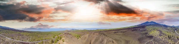 Volcan Teide Tenerife Vue Panoramique Coucher Soleil — Photo