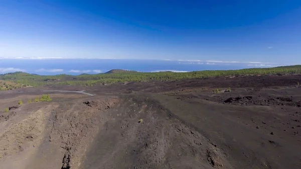 Teide Vulkanen Tenerife Flygfoto Solig Dag — Stockfoto