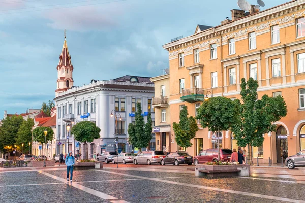 Vilnius Litauen Juli 2017 Die Farben Des Sonnenuntergangs Auf Dem — Stockfoto