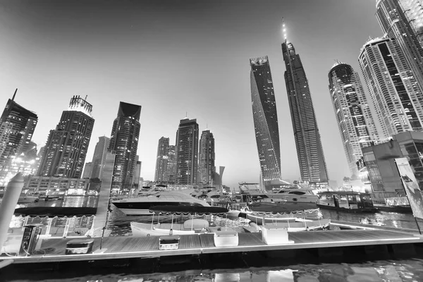 Dubai Marina Buildings Night Uae — Stock Photo, Image