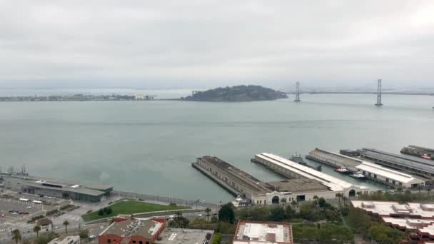 San Francisco Oakland Bay Bridge Conocido Como Bay Bridge Complejo — Vídeo de stock