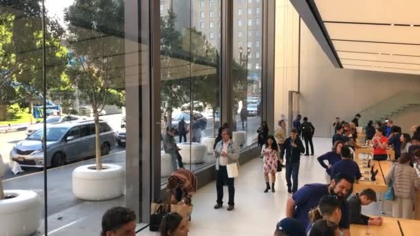 Customers Shopping Apple Store Video — Stock Video