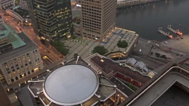 Vancouver Kanada Srpna 2017 Letecký Pohled Panorama Města Moderní Městské — Stock video