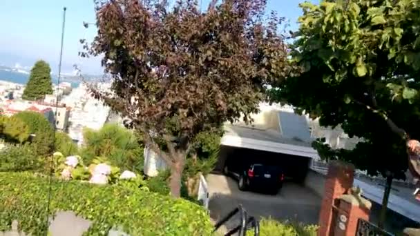ロシアの丘 サンフランシスコ カリフォルニア州 アメリカ合衆国の近所 — ストック動画
