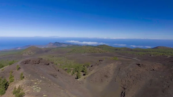 Teide Vulkanen Tenerife Flygfoto Solig Dag — Stockfoto