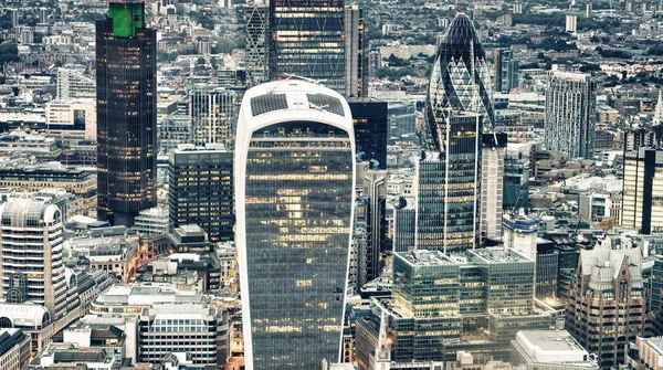 Vista Aérea Del Horizonte Ciudad Londres — Foto de Stock