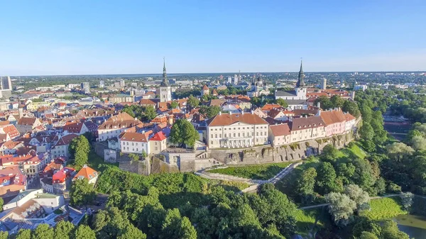 Letecký Pohled Panorama Tallinn Estonsko — Stock fotografie