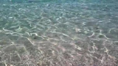 Temiz deniz su dalgalanma güneşli 