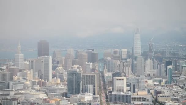 Seattle Downtown Skyline Flygfoto Washington Usa — Stockvideo