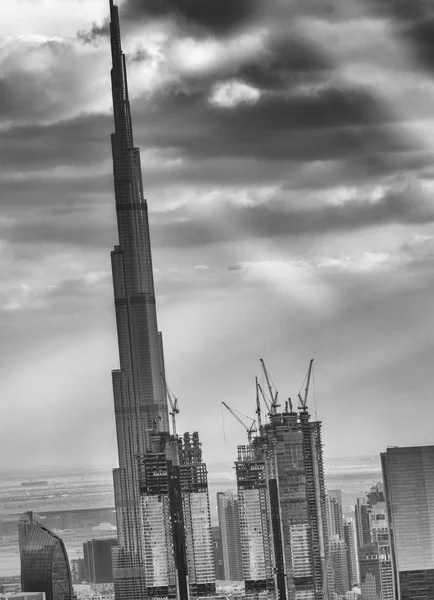 Dubai Emirados Árabes Unidos Novembro 2016 Vista Aérea Horizonte Cidade — Fotografia de Stock