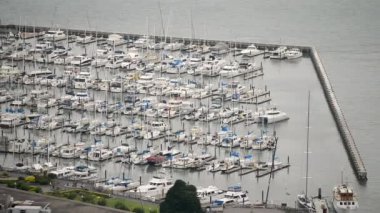 Yat dock, video, havadan görünümü
