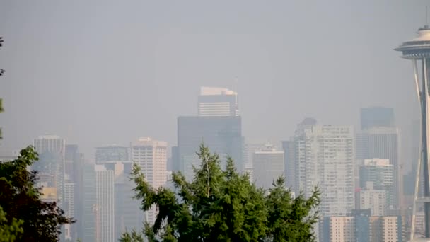 Seattle Vue Aérienne Centre Ville Washington États Unis — Video