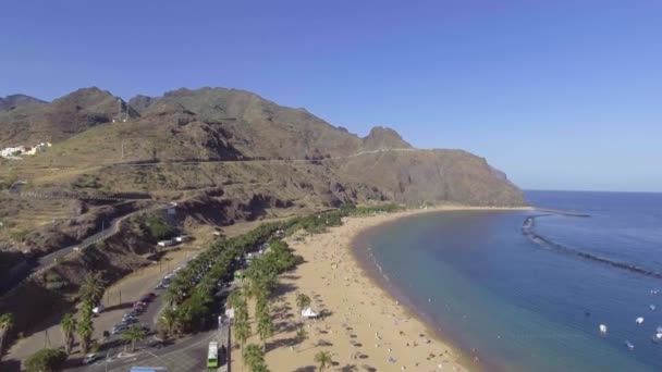 Las Teresitas Beach, Tenerife — Stock Video