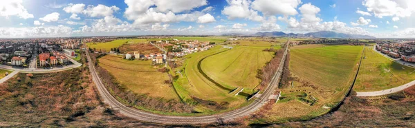 Bahn Durch Schöne Landschaft Rundblick — Stockfoto