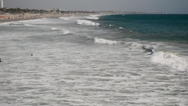 Santa Monica Devlet Beach California State Park Santa Monica Kaliforniya — Stok video