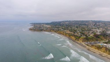 La Jolla Palisades Park, San Diego havadan görünümü.