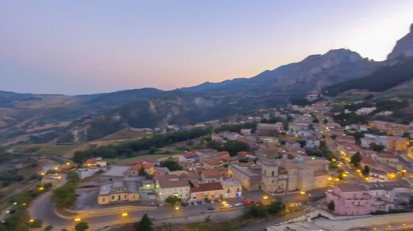 Vista Aérea Atardecer Stilo Calabria Atardecer —  Fotos de Stock