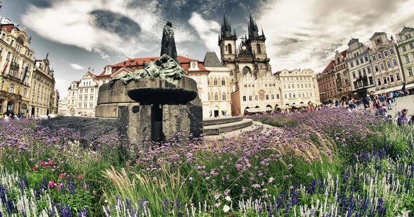 Arquitectura Medieval República Checa Durante Temporada Verano Europa —  Fotos de Stock