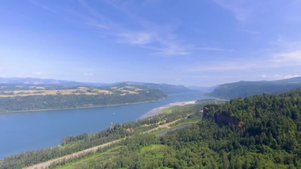 Columbia River Fiume Più Grande Nella Regione Nord Occidentale Del — Video Stock