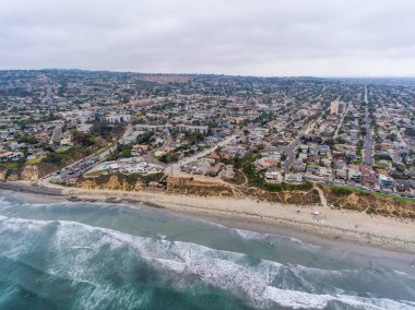 La Jolla Palisades Park, San Diego, Ca havadan görünümü.