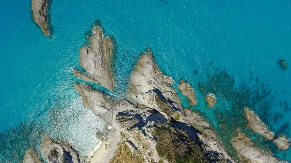 Güzel Hava Görünümünü Kıyı Şeridi Calabria Talya — Stok fotoğraf