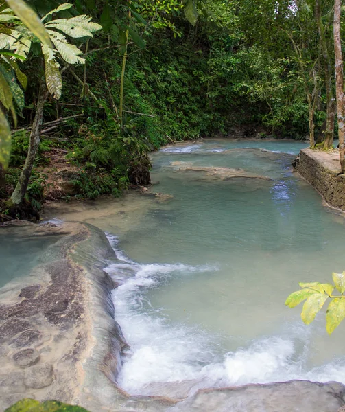 Shallow Waters Dunn River Falls Jamaica — Stock Photo, Image