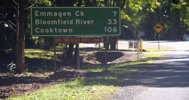 İşareti Daintree Milli Park, Avustralya