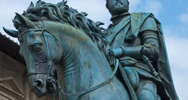 Architektonisches Detail Der Piazza Della Signoria Florenz Italien — Stockfoto